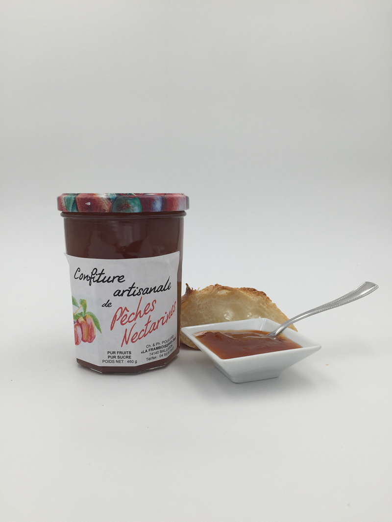 Confiture artisanale de p&#234;ches et nectarines