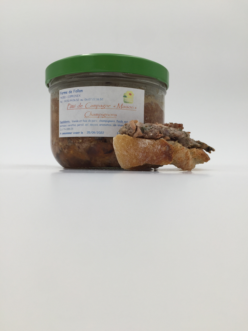 P&#226;t&#233; de Campagne &quot;Maison&quot; Champignons