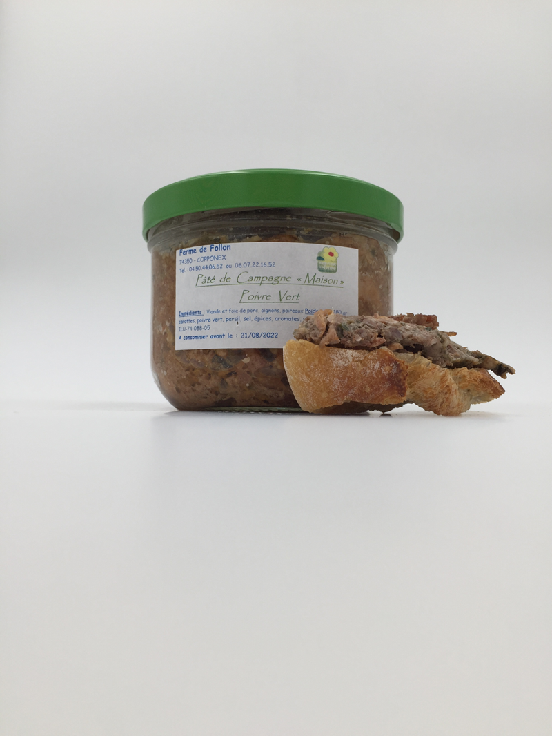 P&#226;t&#233; de Campagne &quot;Maison&quot; Poivre Vert