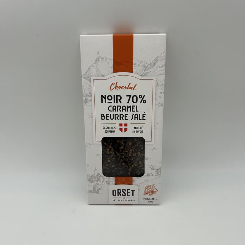 Chocolat 70% - caramel beurre salé