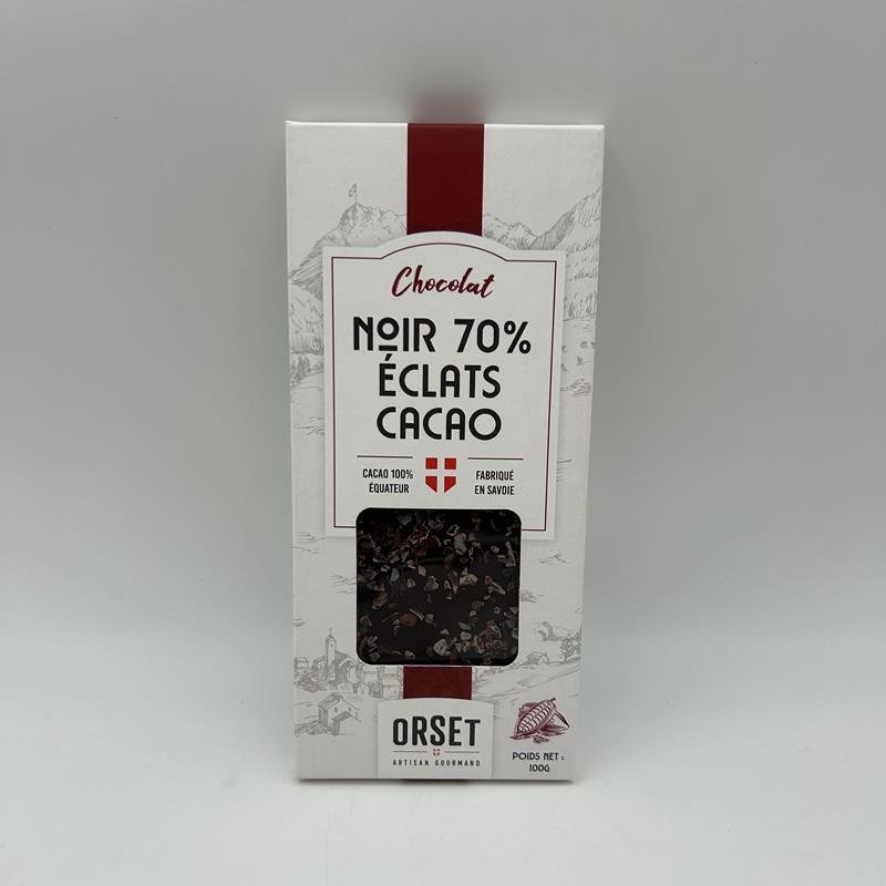 Chocolat noir 70% - éclats cacao